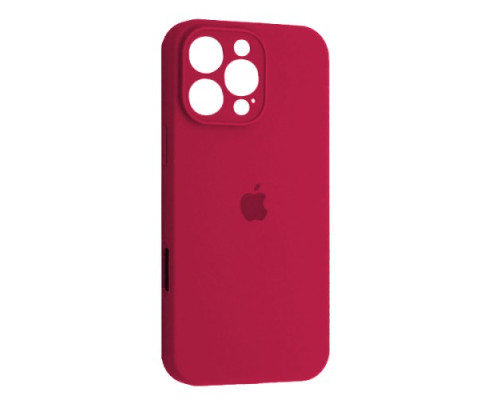 Чохол Silicone Case Full Camera Copy for iPhone 16 Pro Max (36) rose red mag-2000001546598132270