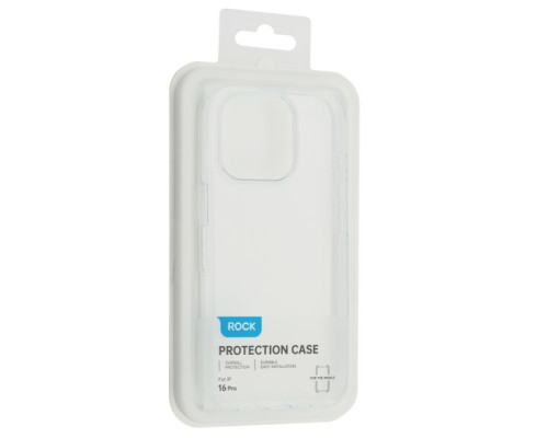 Чохол ROCK Pure Series Protection Case for iPhone 16 Pro Max Transparent mag-2000001548325143177