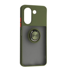 Чохол Gingle Ring Case for ZTE A54 Khaki mag-200000156156055847