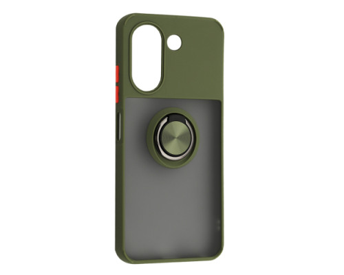 Чохол Gingle Ring Case for ZTE A54 Khaki mag-200000156156055847