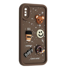 Чохол HAPPY Donut Case for iPhone X/XS Brown mag-2000001561973135214