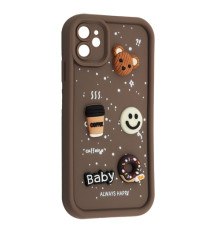 Чохол HAPPY Donut Case for iPhone 11 Brown mag-2000001562093135224