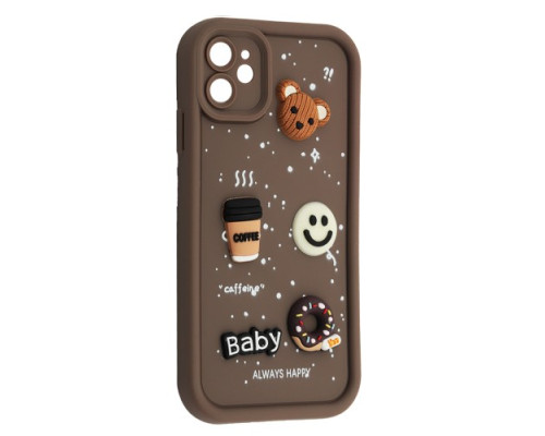 Чохол HAPPY Donut Case for iPhone 11 Brown mag-2000001562093135224