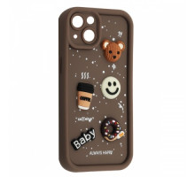 Чохол HAPPY Donut Case for iPhone 13 Brown mag-2000001562390135245
