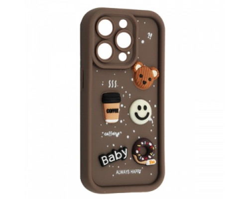 Чохол HAPPY Donut Case for iPhone 13 Pro Brown mag-2000001562451106612