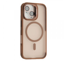 Чохол CASE PRO MATTE FORTABLE CAMERA LENS MAGSAFE for iPhone 16 Plus Golden brown mag-200000157509356705