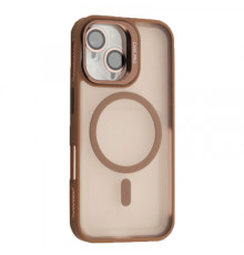 Чохол CASE PRO MATTE FORTABLE CAMERA LENS MAGSAFE for iPhone 16 Plus Golden brown mag-200000157509356705