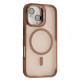 Чохол CASE PRO MATTE FORTABLE CAMERA LENS MAGSAFE for iPhone 16 Plus Golden brown mag-200000157509356705