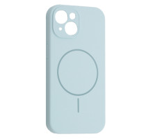 Чохол Silicone Case Full Camera Fine Ring MagSafe for iPhone 15 New Sky Blue mag-200000158589461859