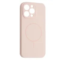 Чохол Silicone Case Full Camera Fine Ring MagSafe for iPhone 15 Pro Pink mag-2000001585986143656