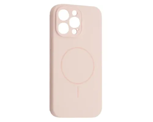 Чохол Silicone Case Full Camera Fine Ring MagSafe for iPhone 15 Pro Pink mag-2000001585986143656