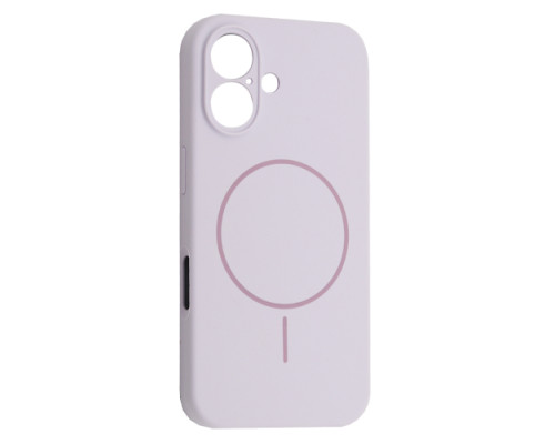 Чохол Silicone Case Full Camera Fine Ring MagSafe for iPhone 16 Purpule Lilac mag-200000158628061898