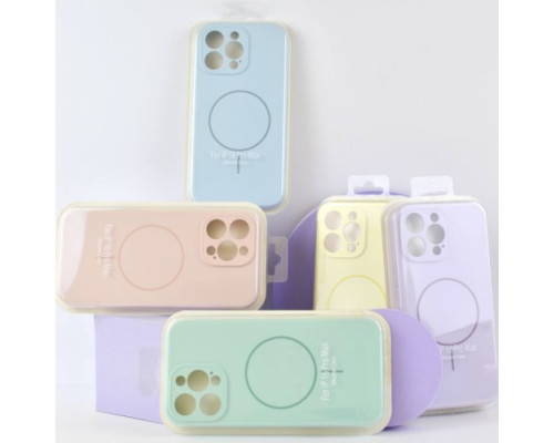 Чохол Silicone Case Full Camera Fine Ring MagSafe for iPhone 16 Purpule Lilac mag-200000158628061898