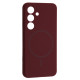 Чохол Silicone Case luxury+MagSafe for Samsung S24 Plum mag-2000001594582134128