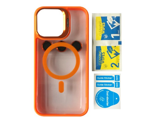 Чохол BRACKET CLEAR CAMERA LENS MAGSAFE for iPhone 13 Pro Orange mag-2000001504475105397