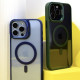 Чохол BRACKET CLEAR CAMERA LENS MAGSAFE for iPhone 15 Dark green mag-2000001504765105426
