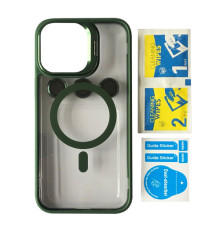 Чохол BRACKET CLEAR CAMERA LENS MAGSAFE for iPhone 15 Dark green mag-2000001504765105426
