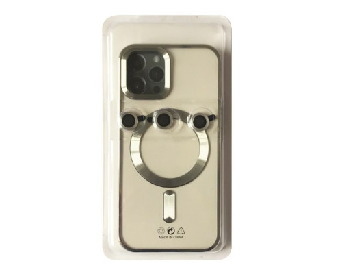 Чохол PRO SHINING (+ LENSES) MagSafe for iPhone 14 Pro Max Sillver mag-2000001513668105556