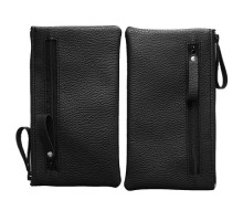 Чохол-кисет на блискавці універсальний 6 дюймов чорний флотар 067-2 (три блискавки) mag-2000001528174141277