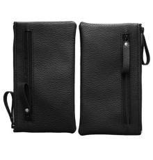 Чохол-кисет на блискавці універсальний 6 дюймов чорний флотар 067-2 (три блискавки) mag-2000001528174141277