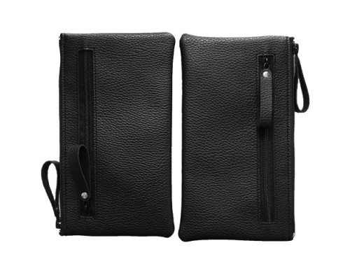 Чохол-кисет на блискавці універсальний 6 дюймов чорний флотар 067-2 (три блискавки) mag-2000001528174141277