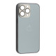 Чохол NEW GLASS MAGSAFE Case for iPhone 12 Pro Max Titanium grey mag-200000153926251371
