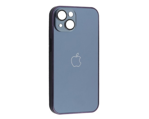 Чохол NEW GLASS MAGSAFE Case for iPhone 15 Purple mag-200000153987351432