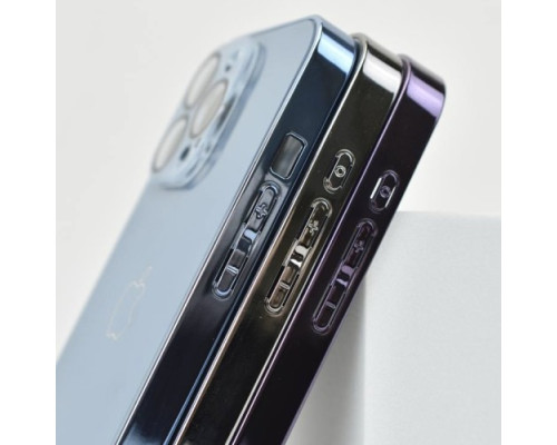 Чохол NEW GLASS MAGSAFE Case for iPhone 15 Pro Light blue mag-200000153999651444