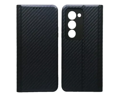 Чехол-книжка Carbon for Xiaomi Redmi 15 (169,5мм) Dark Blue mag-2000001643570145329