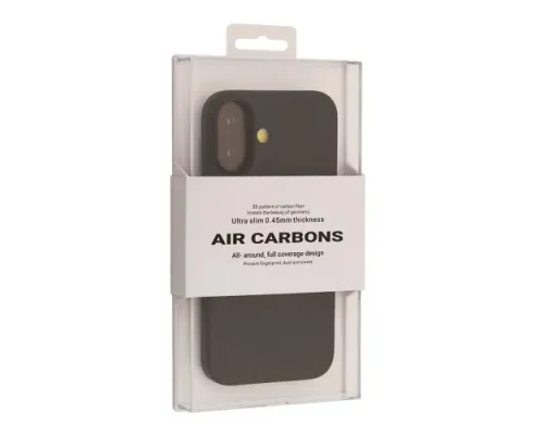 Чохол KZDOO Air Carbon for iPhone 17 Black mag-2000001643877144777