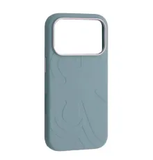 Чохол Flower Liquid Silicone Case MagSafe для iPhone 17 Pro Max Cloud Blue mag-2000001650936145898