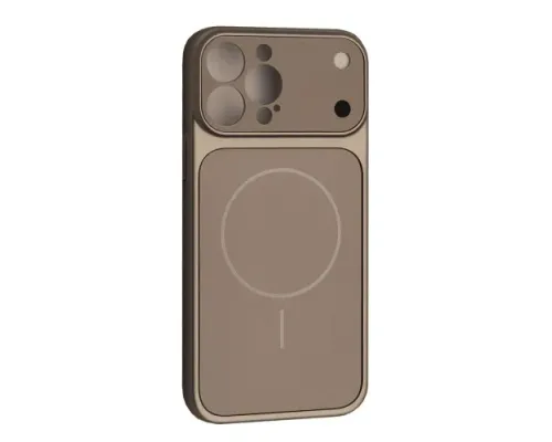 Чохол NEW AG GLASS MagSafe Case for iPhone 15 Pro Max Grey mag-2000001660287146801