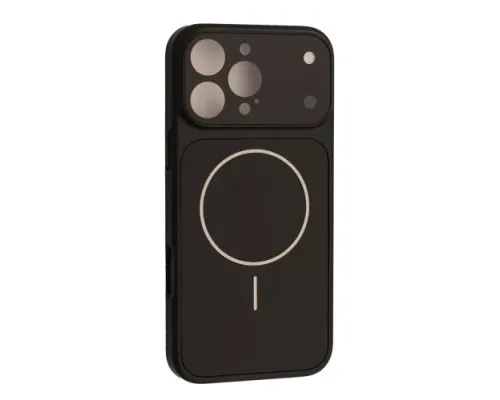 Чохол NEW AG GLASS MagSafe Case for iPhone 16 Pro Max Black mag-2000001660386146811