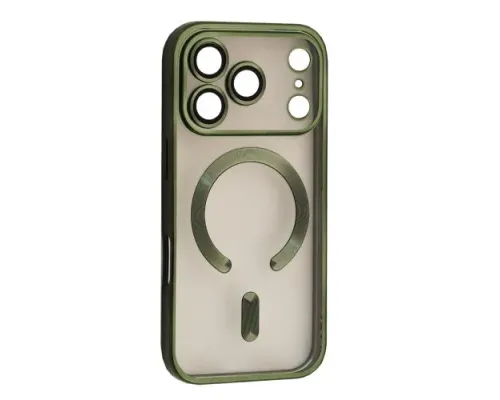 Чохол SHINING Camera MagSafe for iPhone 17 Pro Dark green mag-2000001664636151757