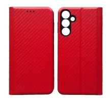 Чехол-книжка Carbon for Samsung A56 5G Red mag-2000001607169151991