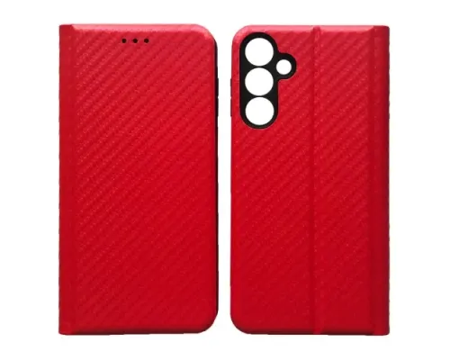 Чехол-книжка Carbon for Samsung A56 5G Red mag-2000001607169151991