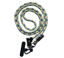 Шнурок LONG (150см) 8mm з карабіном + тримач для чохлів (універсальний) Green mix mag-2000001613719140067