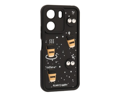 Чохол Happy для Xiaomi Redmi 13C Black mag-2000001616574143425