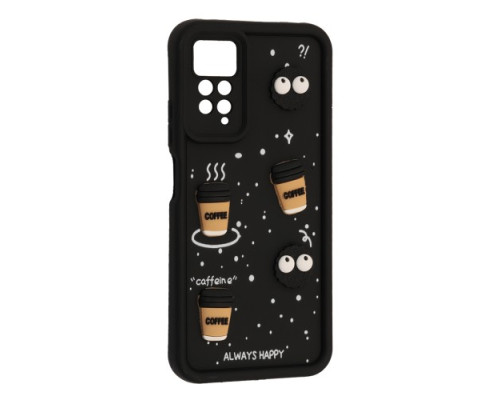 Чохол Happy для Xiaomi Redmi Note 11 Pro Black mag-2000001616772143445