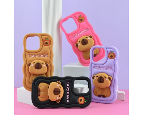 Чохол CAPYBARA for iPhone 11 Hot pink mag-2000001617793140835