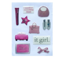 Набір наклейок 3D STICKERS Fashin style 4 mag-2000001626078142126