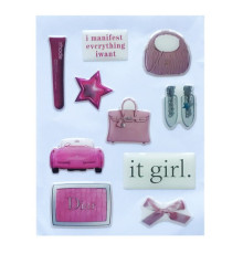 Набір наклейок 3D STICKERS Fashin style 4 mag-2000001626078142126