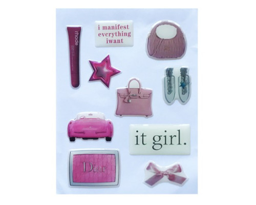 Набір наклейок 3D STICKERS Fashin style 4 mag-2000001626078142126