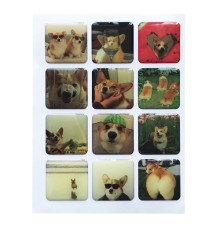 Набір наклейок 3D STICKERS Corgi 1 mag-2000001626177142136