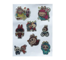 Набір наклейок 3D STICKERS Labubu 8 mag-2000001626986142445