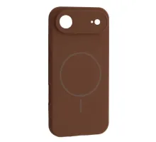 Чохол Silicone Case Full Camera Fine Ring MagSafe for iPhone 17 Air New Brown mag-2000001628386145217