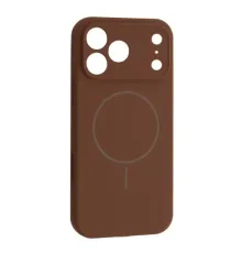 Чохол Silicone Case Full Camera Fine Ring MagSafe for iPhone 17 Pro Max New Brown mag-2000001628782145247