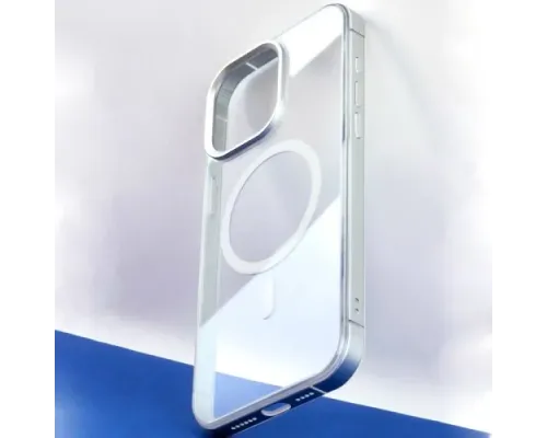 Чохол DULERO Metal Clear MagSafe Case for iPhone 16 Pro Grey mag-2000001635957143623