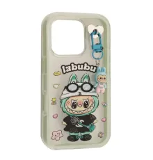 Чохол LABUBU (з брелком) for iPhone 16 Mint mag-2000001638255143937