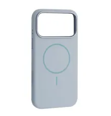 Чохол Liquid Silicone Case Metal Camera MagSafe для iPhone 17 Pro Max Sky Blue mag-2000001638477144119